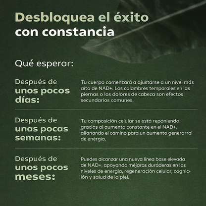 Cápsulas Juventud NAD+