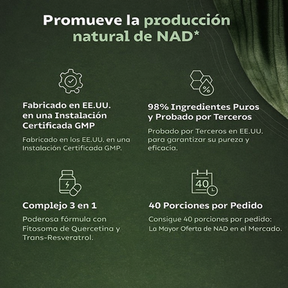 Cápsulas Juventud NAD+