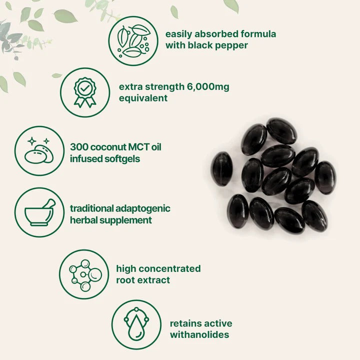 Ashwagandha + aceite de Coco